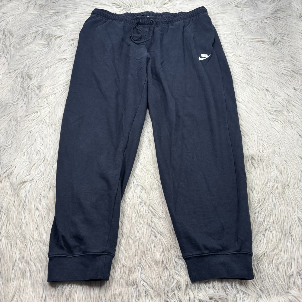 Nike Sportswear Women's XL Black Essential‎ Fleece Pants Joggers Pockets